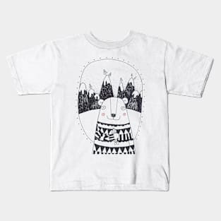 Bear on the hills Kids T-Shirt